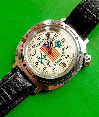 Vostok Desert Shield Komandirskie with Crown at 2