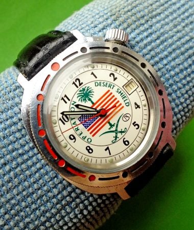 Vostok Desert Shield Komandirskie with Crown at 2