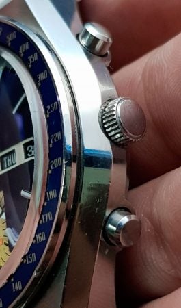 Seiko Kakume crown and pushers