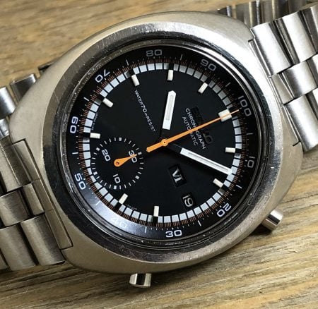 Seiko 6139-7002 Black Dial