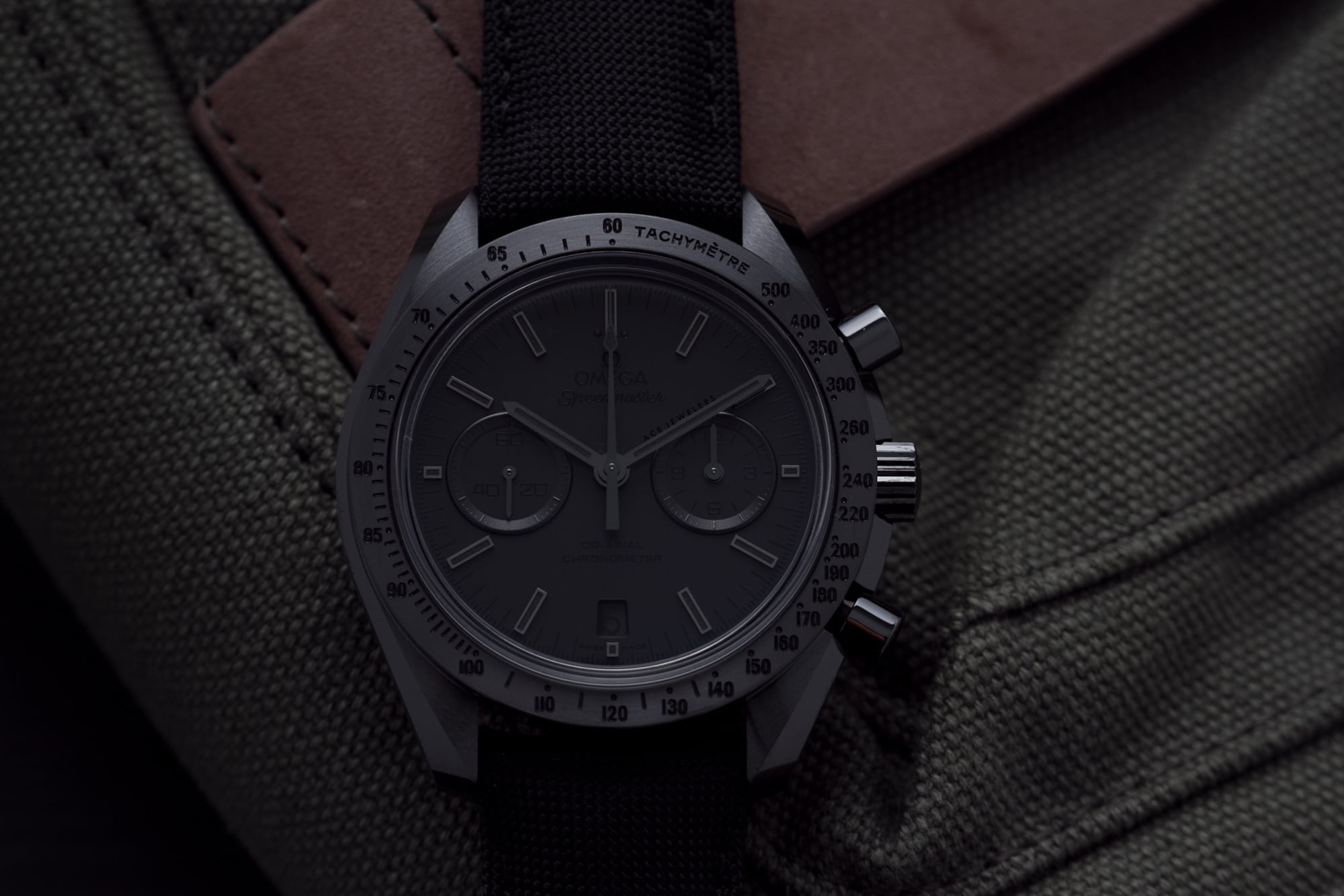 Omega black black online speedmaster