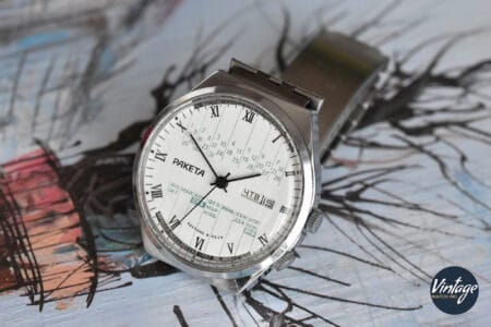 Raketa Pepertual Calendar White Dial