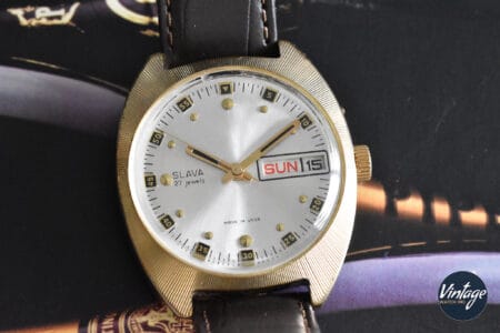 Slava 2427 Silver Dial Gold-Plated Ref. 083304