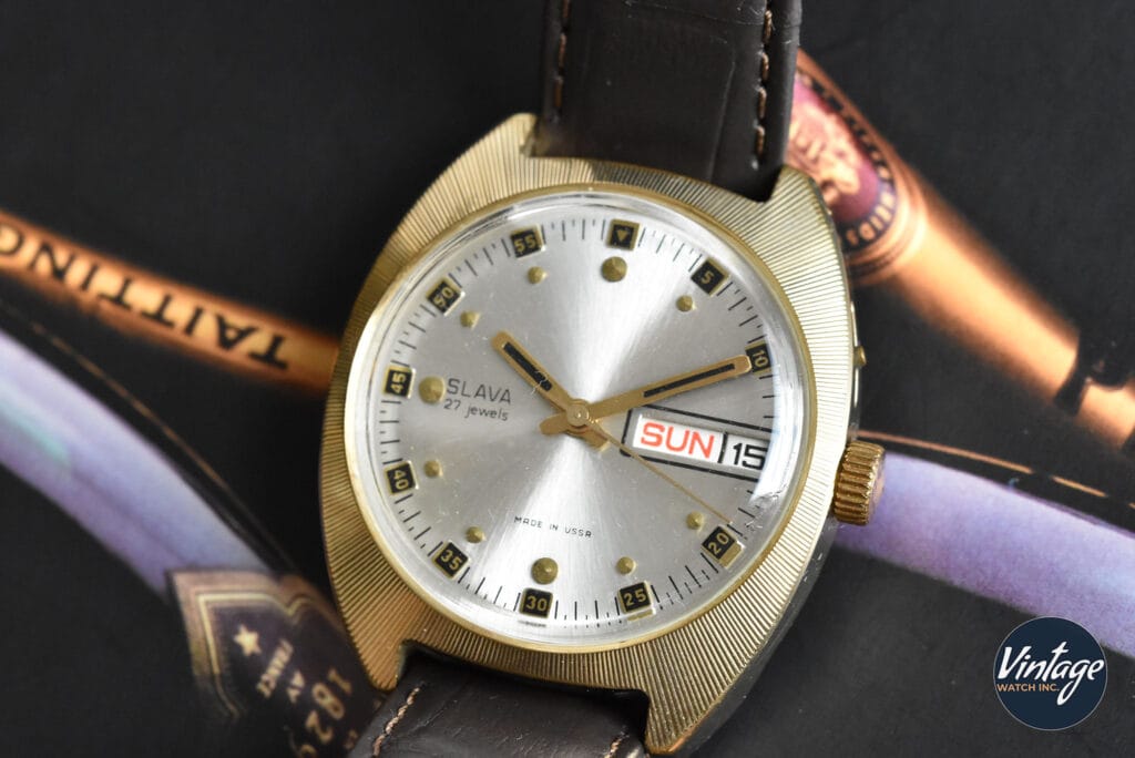 Slava 2427 Silver Dial Gold-Plated Ref. 083304