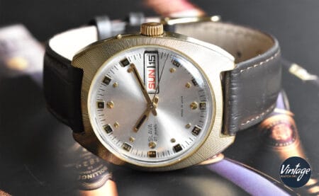 Slava 2427 Silver Dial Gold-Plated Ref. 083304