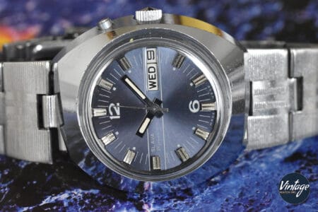 Slava Asymmetric Case Blue Dial Ref. 141323