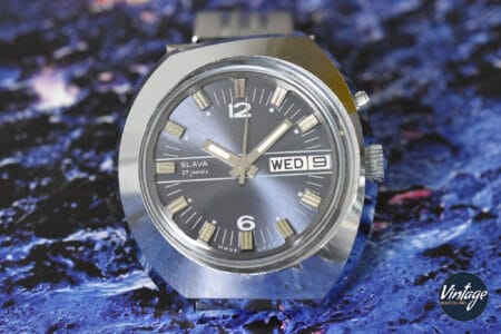 Slava Asymmetric Case Blue Dial Ref. 141323