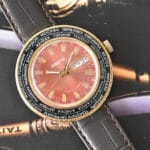 Raketa World Time "Goroda" Bordeaux Dial Gold-Plated 13