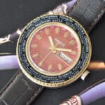 Raketa World Time "Goroda" Bordeaux Dial Gold-Plated 17